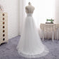 Coupe trapèze fluide romantique en tulle robe de mariée de plage bohème avec jupe superposée en tulle #21011216