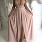 Backless Prom Dress,Dusty Pink Prom Dress,Spaghetti Straps Prom Dress,Sexy Prom Dress,MA047