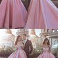 Robe de mariée rose à épaules dénudées, robe de bal, robe de bal, GDC1162