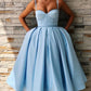 Blue Vintage Short Prom Dress Homecoming Dress,Prom Dress Vintage,GDC1186