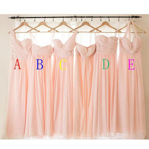 Pink Bridesmaid Dresses,Bridesmaid Dresses Pink,Rose Pink Bridesmaid dresses,Long Bridesmaid Dresses,Bridesmaid Dresses Mismatched,FS077