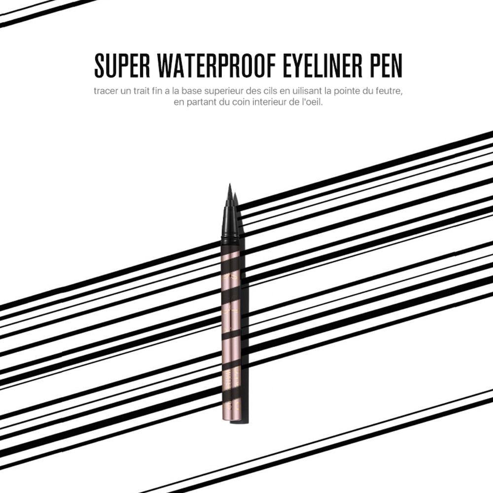 Black Liquid Eyeliner | Super Waterproof Long Lasting | Makeup Cosmetics Tools - ladieskits - Eyeliner