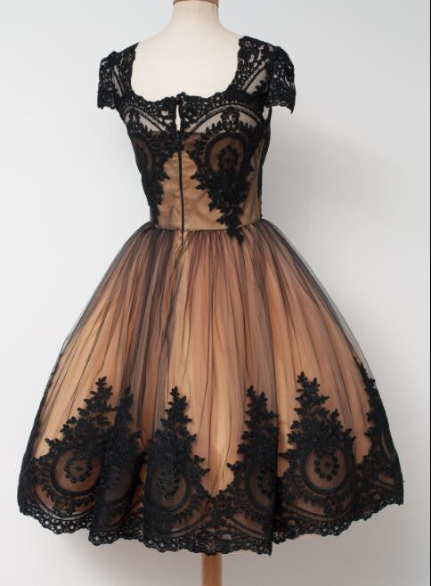 Robe de bal 2022, robe de bal vintage, robe de bal de style années 50, robe de bal courte, Robe De Bal, MA089