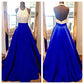Backless Prom Dress,Royal Blue Prom Dress,Long Prom Dress,Halter Prom Dress,MA101