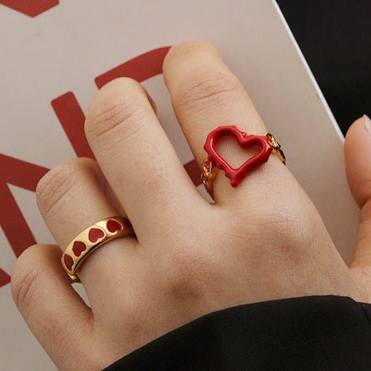 Bettycora – Verstellbarer Ring „Passion Heart“