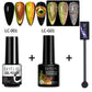 Ensemble de vernis Gel magnétique chat 7ML 9D, Semi-Permanent, à tremper, UV LED, paillettes, bâton magnétique, Gel noir nécessaire 