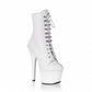 Fashion Sexy Knight Female 8 Inch High Heel Platform Ankle Boots for Women Autumn Winter Shoes 20cm Black Pole Dancing Boots New - ladieskits - Boot