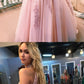 2021 Two Piece Rose Pink Grade 8 Grad Dresses Prom Dress Ball Gown GDC1009