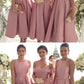 Vintage Dusty Pink Mismatched Tea Midi Length Bridesmaid Dresses Fall,7111802