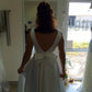 Robe de mariée des années 50, robe de mariée vintage, robe de mariée simple, robe de mariée longueur thé, WS029