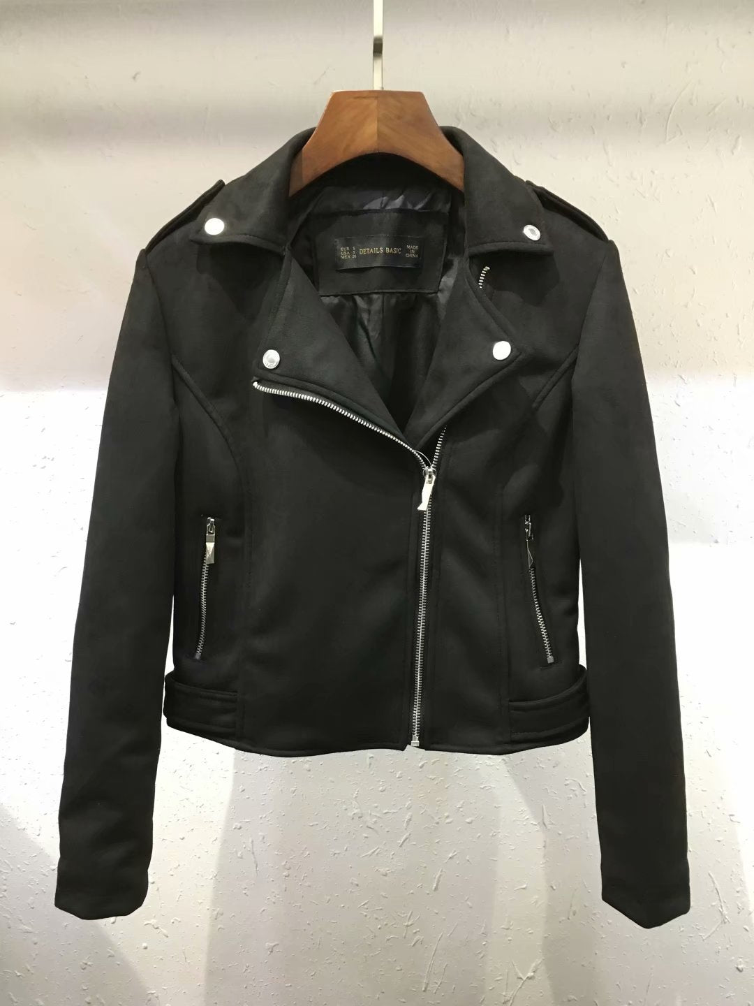 Slim Short Leather Jacket Deerskin Women - ladieskits - 0