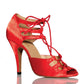 Women's Red Low Heel Dance Shoes High Heel - ladieskits - Sandal
