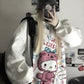 Retro Cartoon Cute Tutu Woman In Hooded Sweater - ladieskits - 0