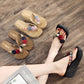 Chaussures de plage bohème pour femmes, tongs à plateforme