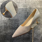 Party Crystal Pointed Toe Stiletto Bridesmaid Single Shoes Women High Heels - ladieskits - 0