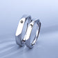Simple Sterling Silver Light Luxury Male And Female Student Pair Rings - ladieskits - 0