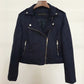 Slim Short Leather Jacket Deerskin Women - ladieskits - 0
